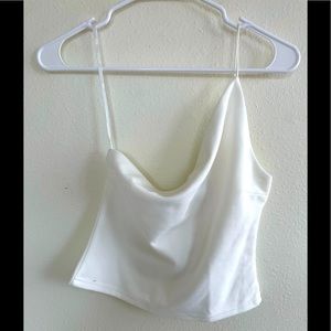 One strapped White Princess Polly Top